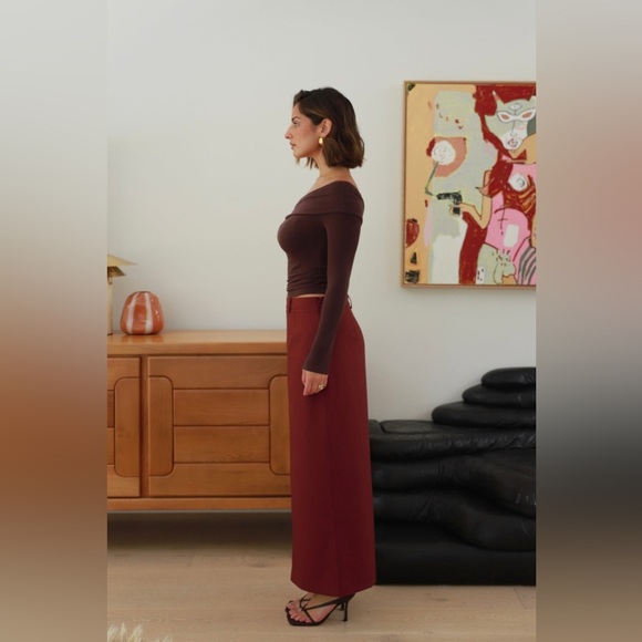 Tunchy Cindy Pencil Skirt in Burgundy – Size Small – NWT - Picture 4 of 7